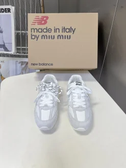NEW BALANCE Sneakers & Trainers Suede Nylon (White-Grey) EU35-45 C00202607050552