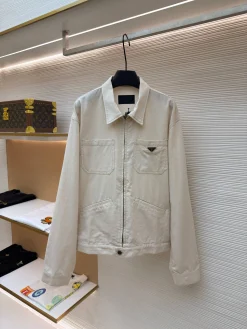 PRADA Coats & Jackets Cotton (White) S-L B50202607120435