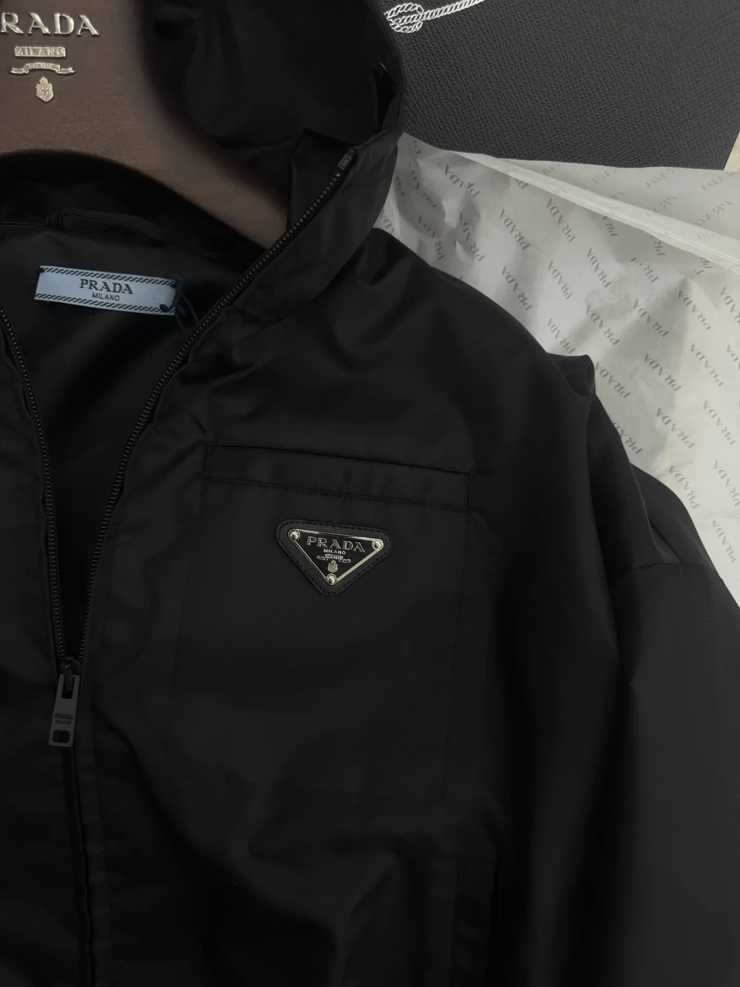 PRADA Coats & Jackets Nylon (Black) S-L D15202607052315 - Image 3
