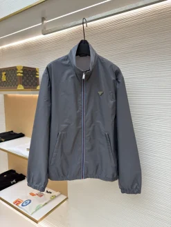 PRADA Coats & Jackets Nylon (Gray) S-XL B35202607120069