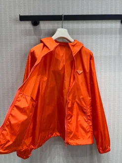 Alternative view of PRADA Coats & Jackets Nylon (Orange) S-L B05202607050749