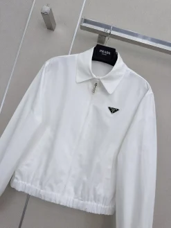Alternative view of PRADA Coats & Jackets Nylon (White) S-L B60202607051322