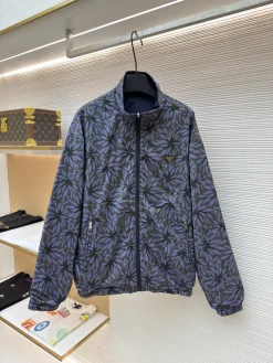 PRADA Coats & Jackets Recycled Nylon (Blue-Black) S-XL B55202607120555