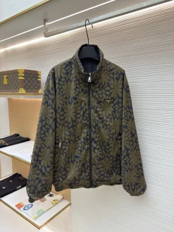 PRADA Coats & Jackets Recycled Nylon (Green-Black) S-XL B55202607120557