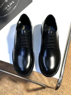 PRADA Formal Shoes Calf Leather (Black) EU38-44 C90202607051719