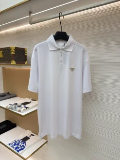 PRADA Shirts & Polos Pique Cotton (White) S-XL A35202607120698