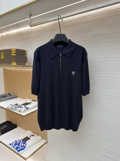 PRADA Shirts & Polos Wool Knit (Navy) 48-54 A80202607120619