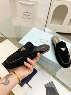 PRADA Slides & Slippers Suede (Black) EU35-41 A80202607050743