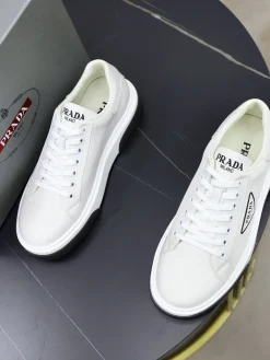 Alternative view of PRADA Sneakers & Trainers Calfskin Leather (White-Black) EU38-44 C00202607051506