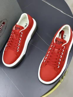 Alternative view of PRADA Sneakers & Trainers Fabric (Red-White-Black) EU38-44 C00202607051502