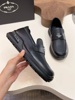 Alternative view of PRADA Sneakers & Trainers Grained Leather (Black) EU39-44 C30202607050572