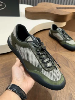 Alternative view of PRADA Sneakers & Trainers Mesh-Suede (Green-Black-Beige) EU39-44 C10202607050570