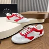 PRADA Sneakers & Trainers Patent Leather & Mesh (White-Red) EU39-44 C10202607050568