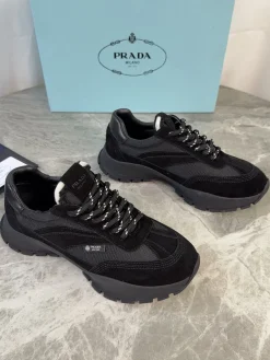 PRADA Sneakers & Trainers Suede-Mesh (Black) EU35-45 B80202607051400