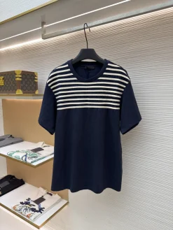 PRADA T-shirts & Vests Cotton (Navy-White) S-XL A90202607120720