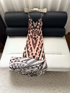 PUCCI Clothing Silk Crepe (Pink-Black-Brown-Beige-Gray) 36-42 F15202607052481