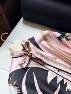 Alternative view of PUCCI Clothing Silk Twill (Pink-Black-Brown) 36-42 G85202607052517