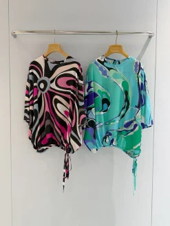 Alternative view of PUCCI Shirts & Polos Silk (Blue-Green-Purple-Black-White) 36-42 E20202607052447