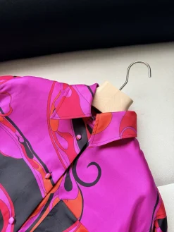 Alternative view of PUCCI Shirts & Polos Silk (Pink-Orange-Black) S-XL F15202607052497