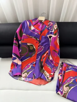 PUCCI Shirts & Polos Silk (Red-Purple-Pink-Green-White) S-XL F15202607052492