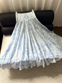 PUCCI Skirts & Dresses Cotton (White-Blue) S-XL D15202607052308