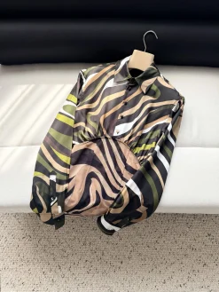 PUCCI Skirts & Dresses Silk (Black-Brown-Green-White) 36-42 E85202607052468