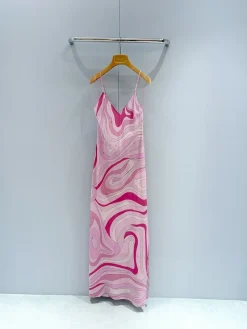 PUCCI Skirts & Dresses Silk Crepe (Pink-Fuchsia-White) 36-42 F20202607052499