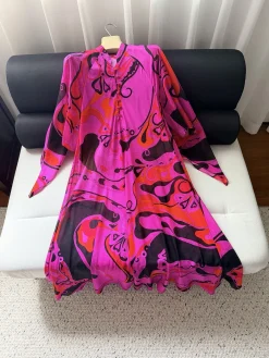 PUCCI Skirts & Dresses Silk (Pink-Orange-Black) S-XL D15202607052312