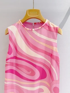 Alternative view of PUCCI Skirts & Dresses Silk (Pink-Orange-White) 36-42 E20202607052449