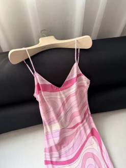 Alternative view of PUCCI Skirts & Dresses Silk (Pink-White) 36-42 F15202607052482