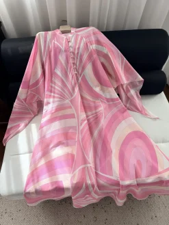 PUCCI Skirts & Dresses Silk (Pink-White-Orange) S-XL D15202607052313