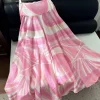 PUCCI Skirts & Dresses Silk (Pink-White) S-XL D15202607052327