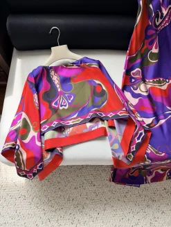 PUCCI Skirts & Dresses Silk (Red-Purple-Green-Pink) 36-42 A020202607050369