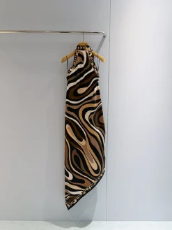 PUCCI Skirts & Dresses Silk Satin (Brown-Black-White) 36-42 F20202607052498