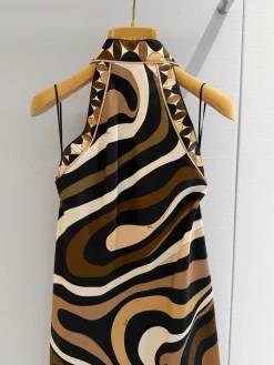 Alternative view of PUCCI Skirts & Dresses Silk Satin (Brown-Black-White) 36-42 F20202607052498