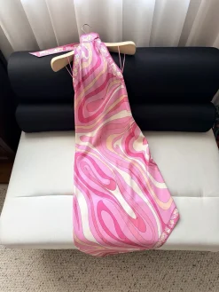 PUCCI Skirts & Dresses Silk Twill (Pink-White-Yellow) 36-42 F15202607052491