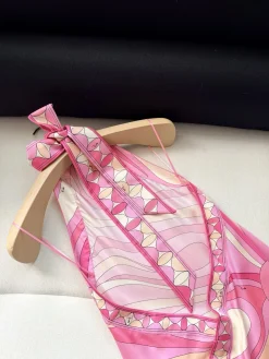 Alternative view of PUCCI Skirts & Dresses Silk Twill (Pink-White-Yellow) 36-42 F15202607052491