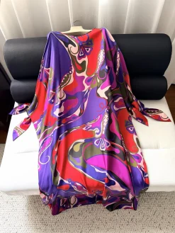 PUCCI Skirts & Dresses Silk Twill (Red-Purple-Pink-Green-Black) One Size H90202607052551