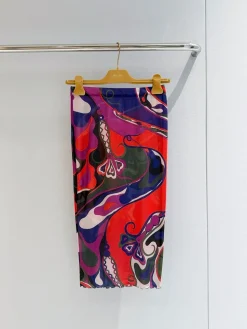 PUCCI Skirts & Dresses Tulle Mesh (Red-Purple-Blue-Green-White-Black) 36-42 A90202607050664