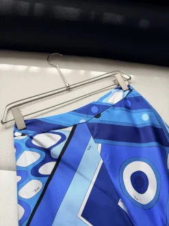Alternative view of PUCCI Trousers & Shorts Silk (Blue-White-Black) 36-42 F15202607052490