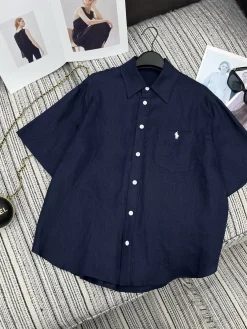 RALPH LAUREN Shirts & Polos Linen (Navy) S-L B60202607051331