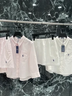 RALPH LAUREN Suits Cotton (Pink-White) S-L C90202607052269