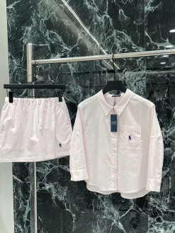 Alternative view of RALPH LAUREN Suits Cotton (Pink-White) S-L C90202607052269