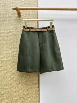 RALPH LAUREN Trousers & Shorts Linen (Dark Green-Brown) S-L B05202607050753