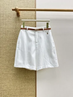 RALPH LAUREN Trousers & Shorts Linen (White-Brown) S-M-L B05202607050756