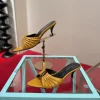 SAINT LAURENT Slides & Slippers Leather (Yellow-Black) B30202607050966