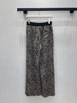 Alternative view of SAINT LAURENT Trousers & Shorts Silk (Brown-Black-White) S-M-L B05202607050758