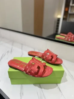 SAM EDELMAN Sandals & Mules Crocodile Leather (Red) EU35-39 A80202607050607