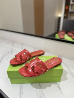 Alternative view of SAM EDELMAN Sandals & Mules Crocodile Leather (Red) EU35-39 A80202607050607