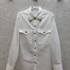 SCHIAPARELLI Shirts & Polos Cotton Blend (White-Gold) S-M-L B95202607051697